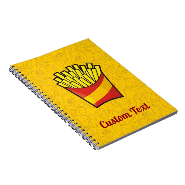 Caderno Espiral Notebook francês Fries (Lado Direito)