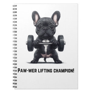 Caderno Espiral Notebook francês Paw-wer Lifter