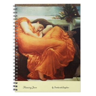 Caderno Espiral Notebook Frederick Leighton em flamejante em junho