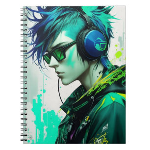 Caderno Espiral Notebook Games and Music