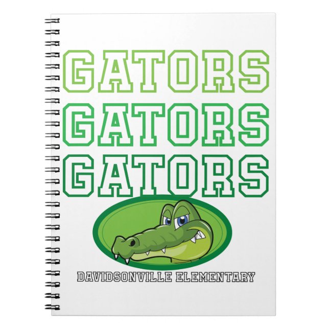 Caderno Espiral Notebook Gators (Frente)