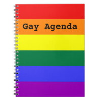 Notebook Gay Agenda Solid Stripe