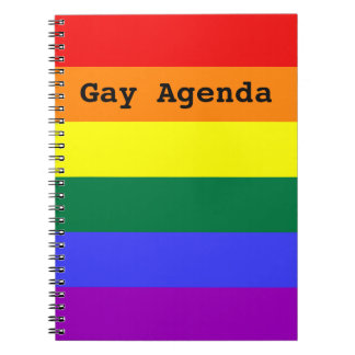 Caderno Espiral Notebook Gay Agenda Solid Stripe