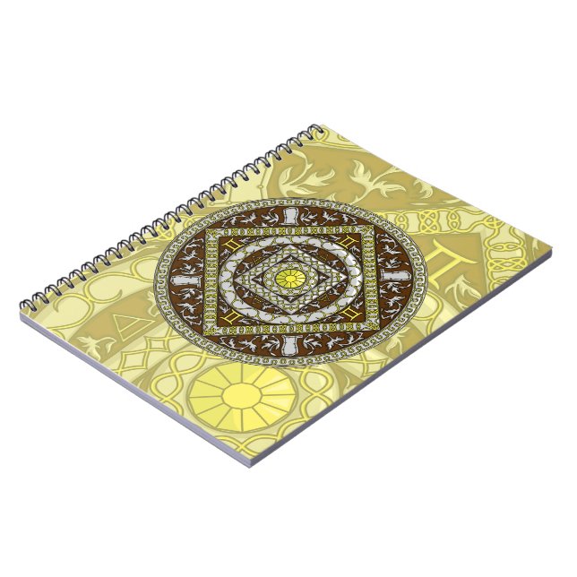 Caderno Espiral Notebook Gemini Mandala (Left Side)