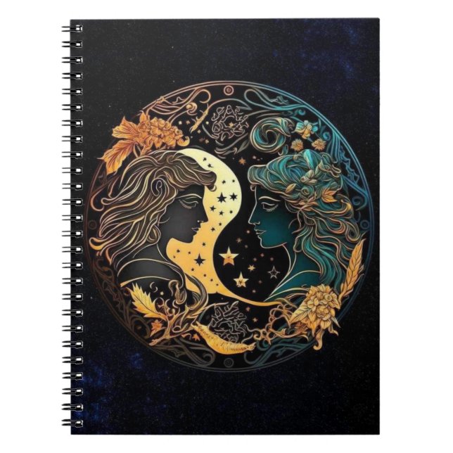 Caderno Espiral Notebook Gemini Zodiac Espiral (Frente)