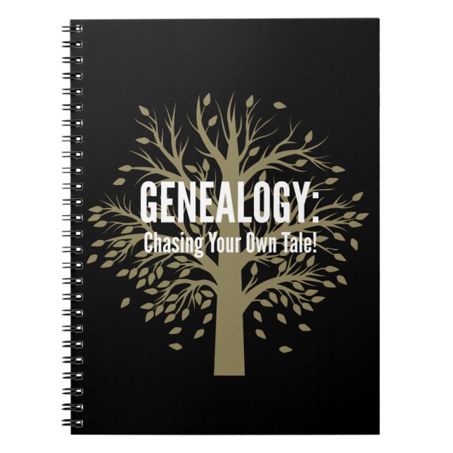 Caderno Espiral Notebook Genealogico Bound Espiral (Preto) (Frente)