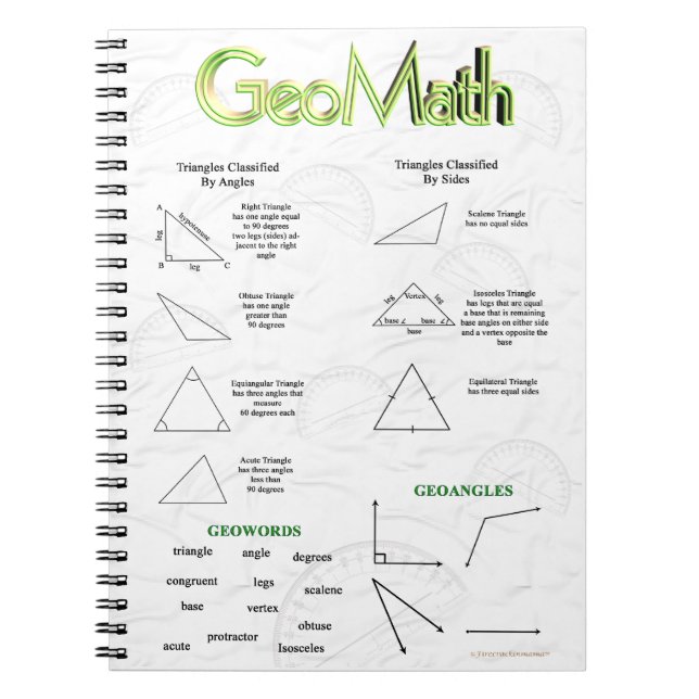 Caderno Espiral Notebook GeoMath (Frente)
