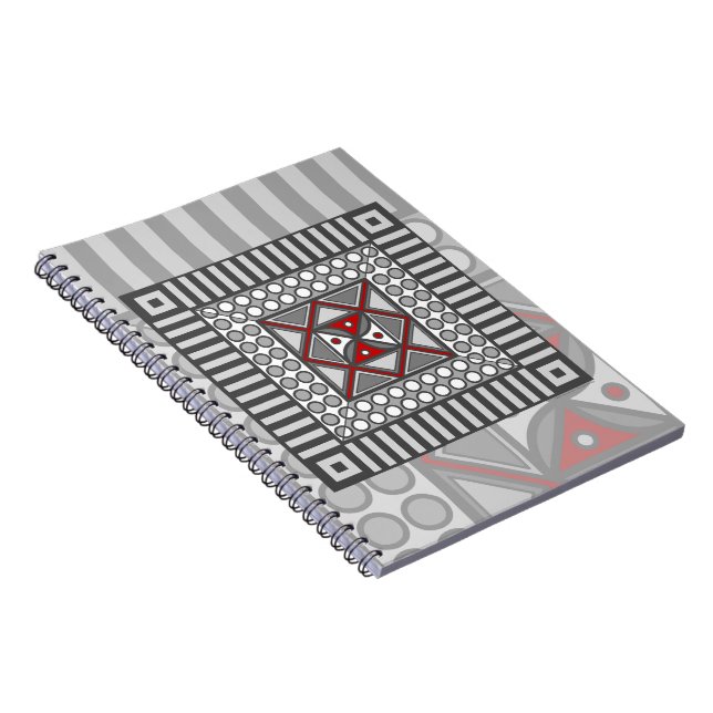 Caderno Espiral Notebook geométrico alternativo (Lado Direito)