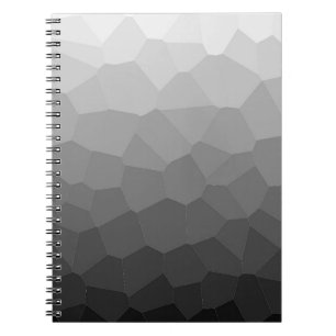 Caderno Espiral Notebook Geométrico Preto e Branco