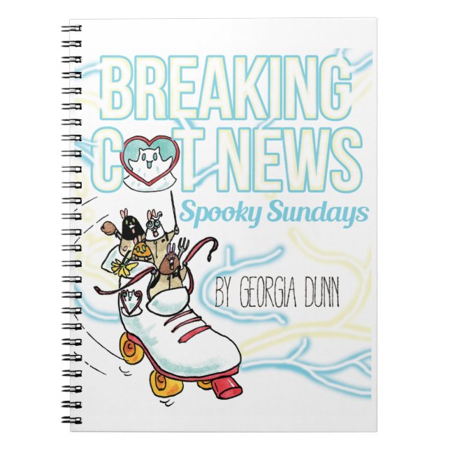Caderno Espiral notebook Ghost Helpers (Frente)