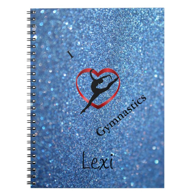 CADERNO ESPIRAL NOTEBOOK GINÁSTICO PERSONALIZADO (Frente)
