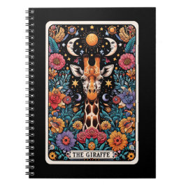 Caderno Espiral Notebook Giraffe Spirit Tarot Card