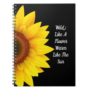 Caderno Espiral Notebook girassol