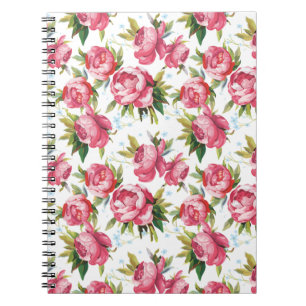 Caderno Espiral Notebook Girly Floral