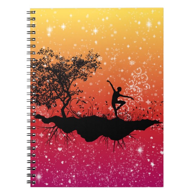 Caderno Espiral Notebook Glitter Dance (Frente)