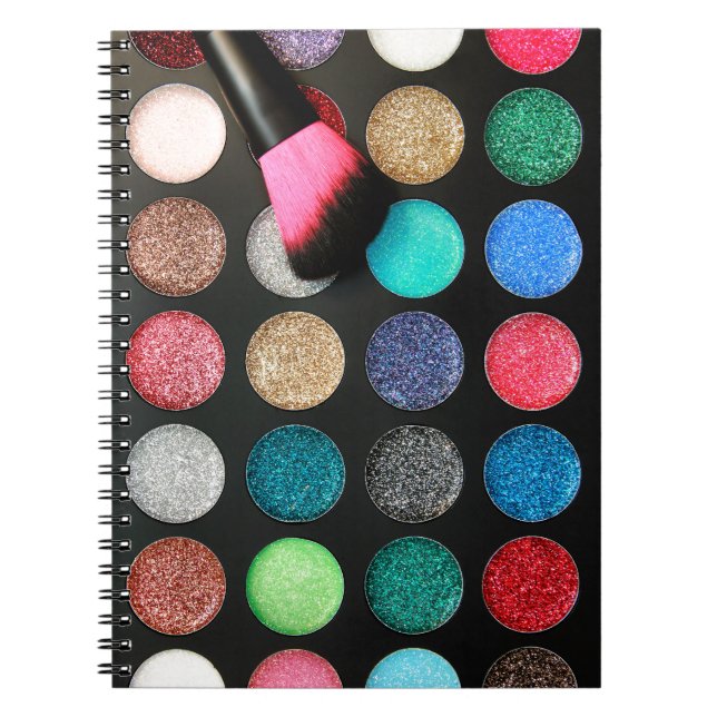 Caderno Espiral Notebook Glitter Makeup (Frente)