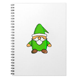 Caderno Espiral Notebook Gnomo de Cartoon Bonito