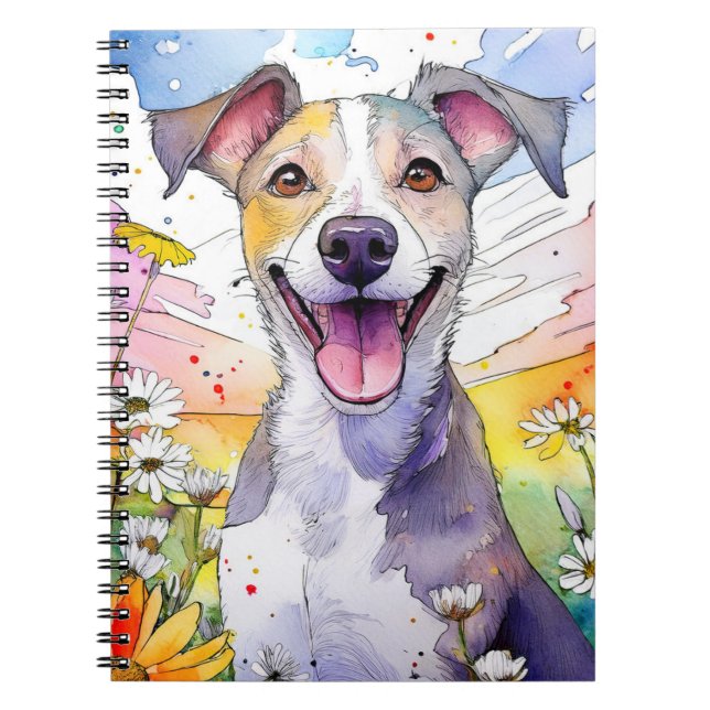 Caderno Espiral Notebook Greyhound Dog Spiral (Frente)
