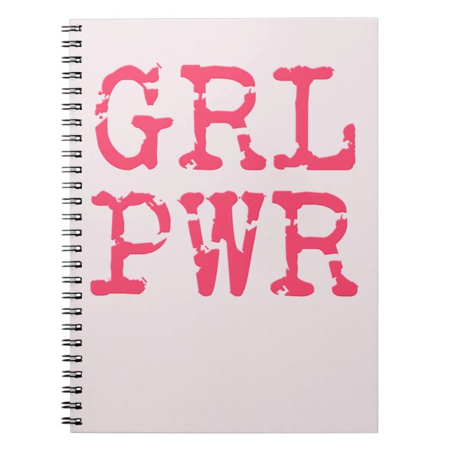 Caderno Espiral Notebook GRL PWR (potência das namoradas) (Frente)