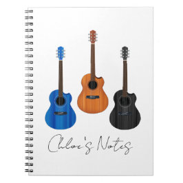 Caderno Espiral Notebook Guitar Trio Spiral
