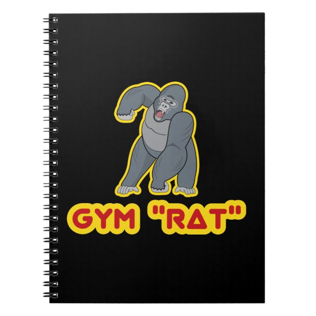 Caderno Espiral Notebook Gym Rat (Frente)