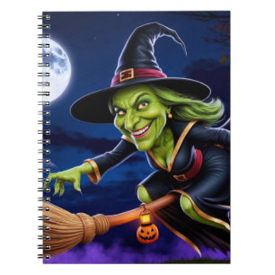 Caderno Espiral Notebook Halloween/Bruxa