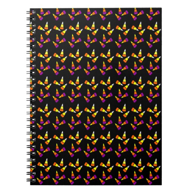Caderno Espiral Notebook Halloween Candy Corn (Frente)