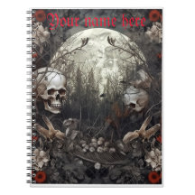 Notebook Halloween Skull