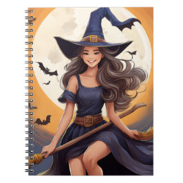 Caderno Espiral Notebook Halloween Witch 6,5 x 8,75 pol