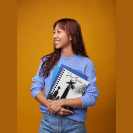 Caderno Espiral Notebook Halloween Witold Black and White Spiral