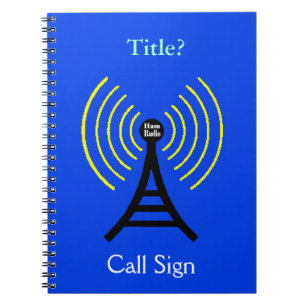 Caderno Espiral Notebook Ham Radio com Transmissor
