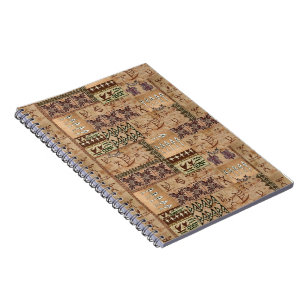 Caderno Espiral Notebook Hawaiian Sailing Canoe Tapa