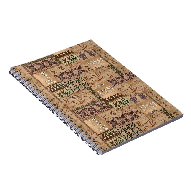 Caderno Espiral Notebook Hawaiian Sailing Canoe Tapa (Lado Direito)