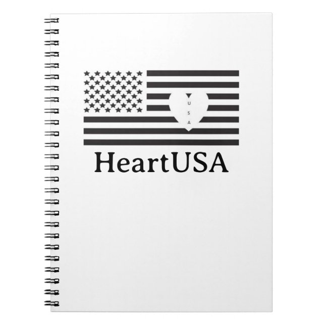 Caderno Espiral Notebook HeartUSA (Frente)