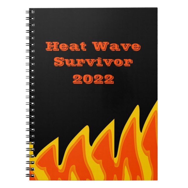 Caderno Espiral Notebook Heat Wave Survivor 2022 (Frente)