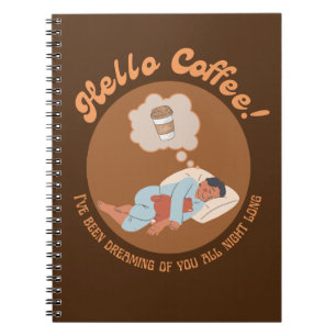 Caderno Espiral Notebook Hello Coffee