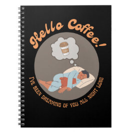 Caderno Espiral Notebook Hello Coffee