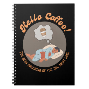 Caderno Espiral Notebook Hello Coffee