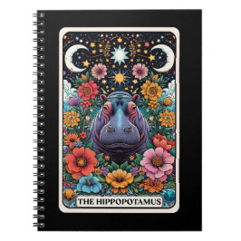 Caderno Espiral Notebook Hippopotamus Spirit Tarot Card