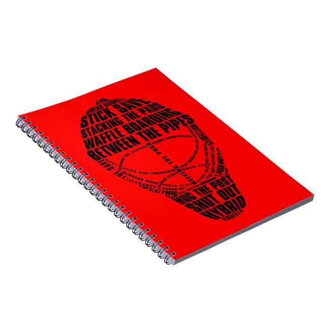 Caderno Espiral Notebook Hockey Goalie Mask (Lado Direito)