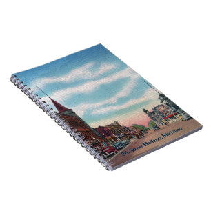Caderno Espiral Notebook Holland Michigan de 1940