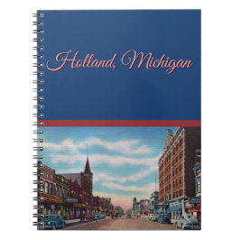 Caderno Espiral Notebook Holland Michigan de 1940