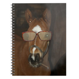 Caderno Espiral Notebook Horrível Fumante De Cavalo Humoroso Cigar