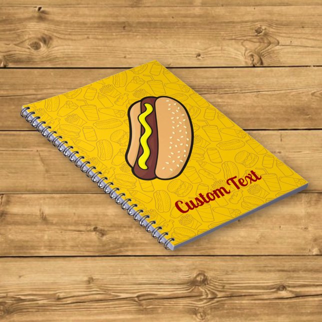 Caderno Espiral Notebook Hotdog (Criador carregado)