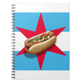 Caderno Espiral Notebook HotDog de Chicago
