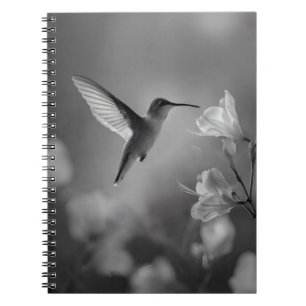 Caderno Espiral Notebook Hummingbird Grace Flower Bloom