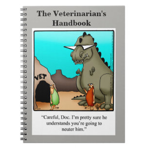 Caderno Espiral Notebook Humor do Veterinário Engraçado