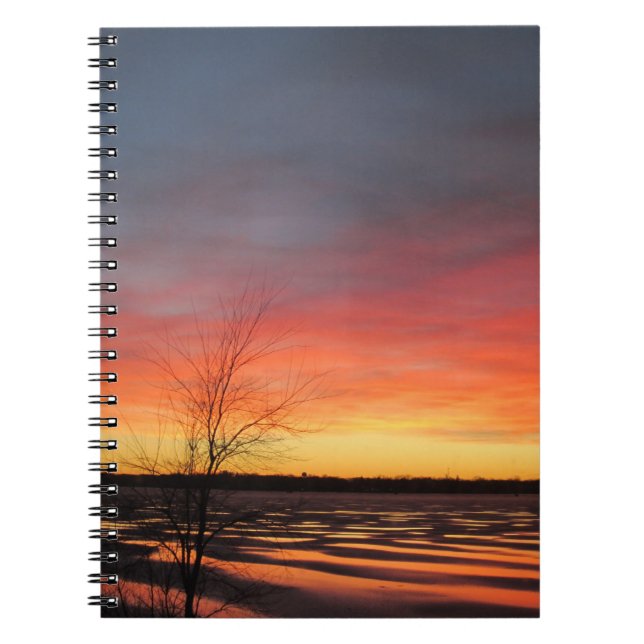 Caderno Espiral Notebook Ice Lake Sunset (Frente)