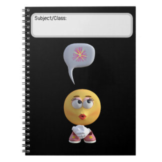 Caderno Espiral Notebook "Idea Emoji" (preto)