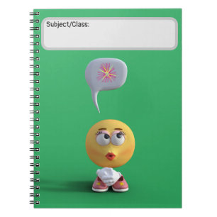 Caderno Espiral Notebook "Idea Emoji" (verde)